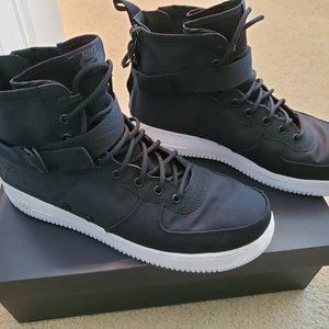 Nike Special Force AF1 Mid Black with White Sole